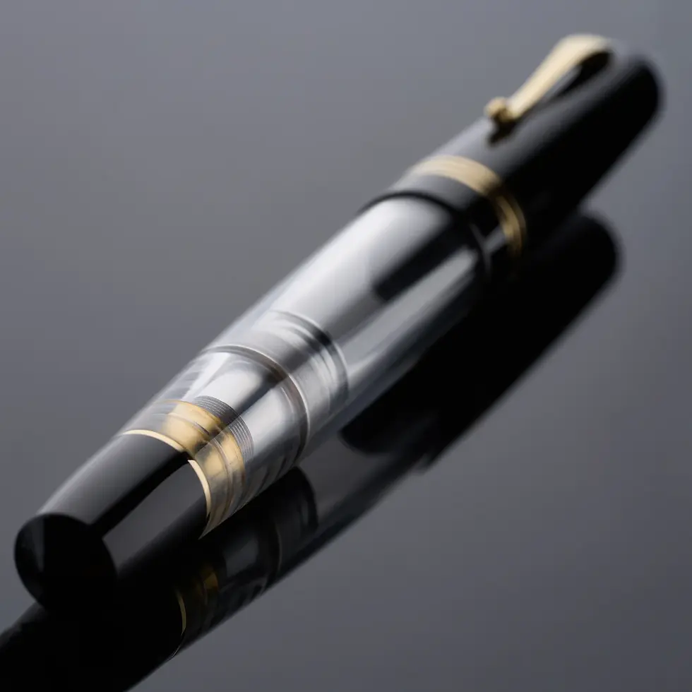 Thumbnail: Maiora Everest Demo Black L.E. 188 Fountain Pen #8 14KT Solid Gold Nib