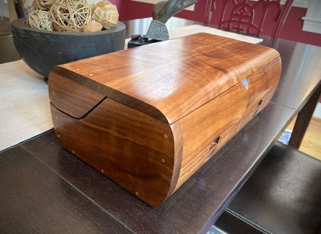 Thumbnail: Handcrafted 44 Pen Walnut Display Box