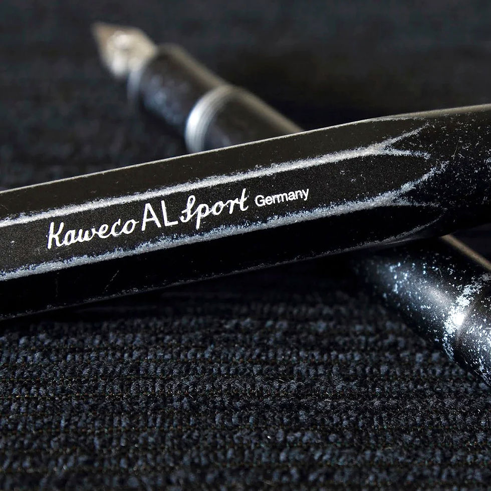 Thumbnail: Kaweco AL Sport Stonewashed Black Fountain Pen