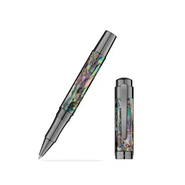 Thumbnail: Laban Abalone Gunmetal Trim Fountain Or Rollerball