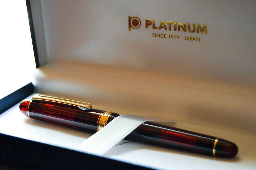 Thumbnail: Platinum 3776 Bourgogne w/14kt Gold Nib Fountain