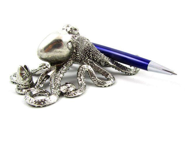 Thumbnail: Pewter Octopus Pen Stand