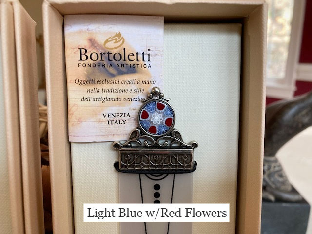 Thumbnail: Bortoletti Murrina Glass w/Bronze Bookmarks From Italy