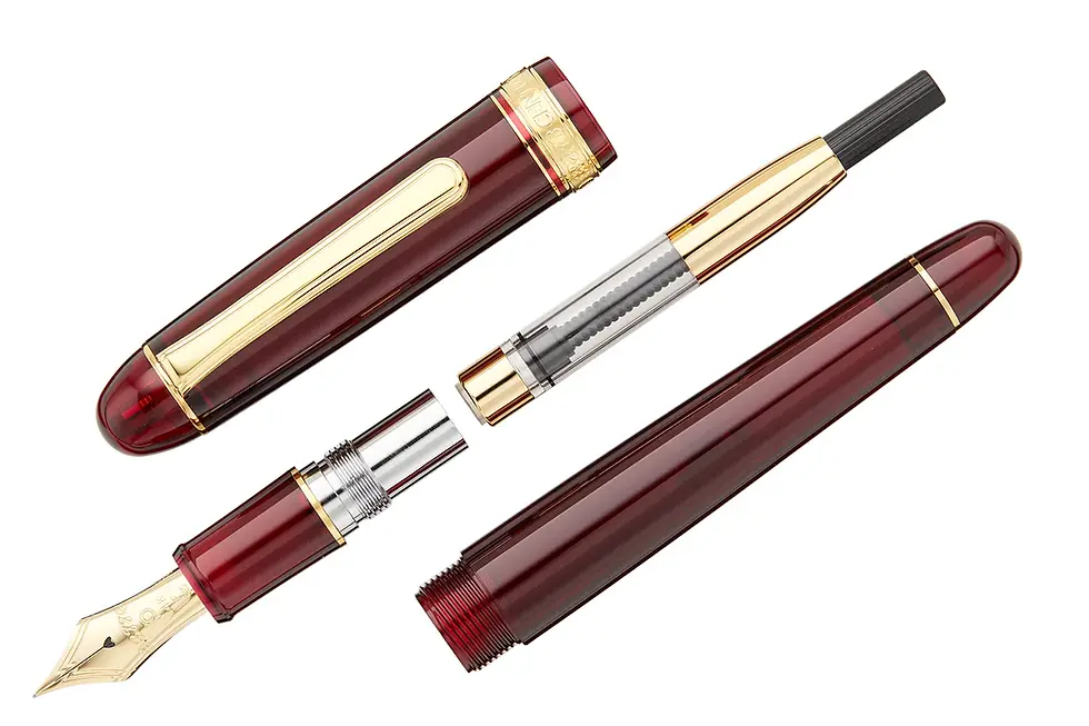 Thumbnail: Platinum 3776 Bourgogne w/14kt Gold Nib Fountain