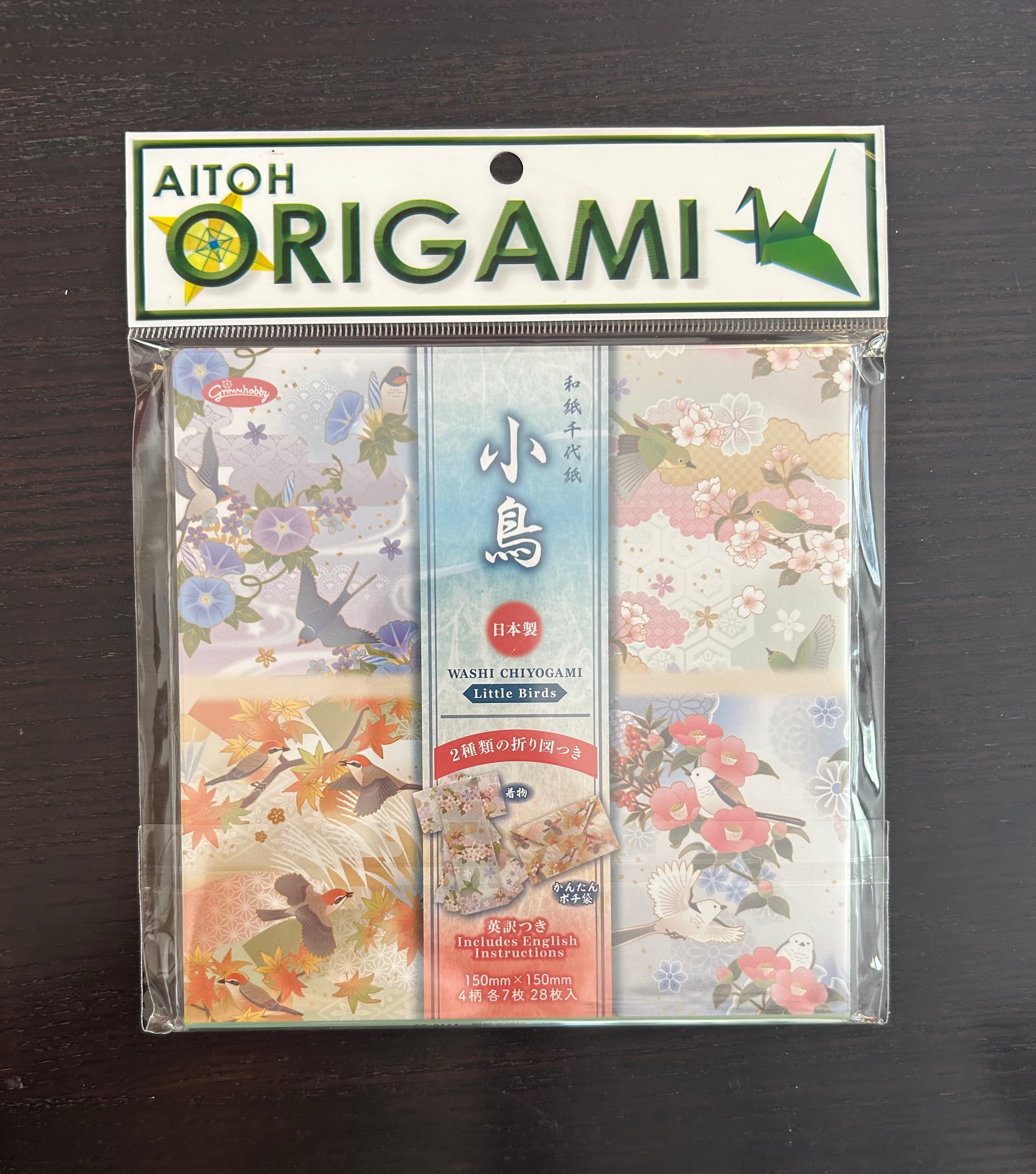 Aitoh Beautiful Birds Origami Paper