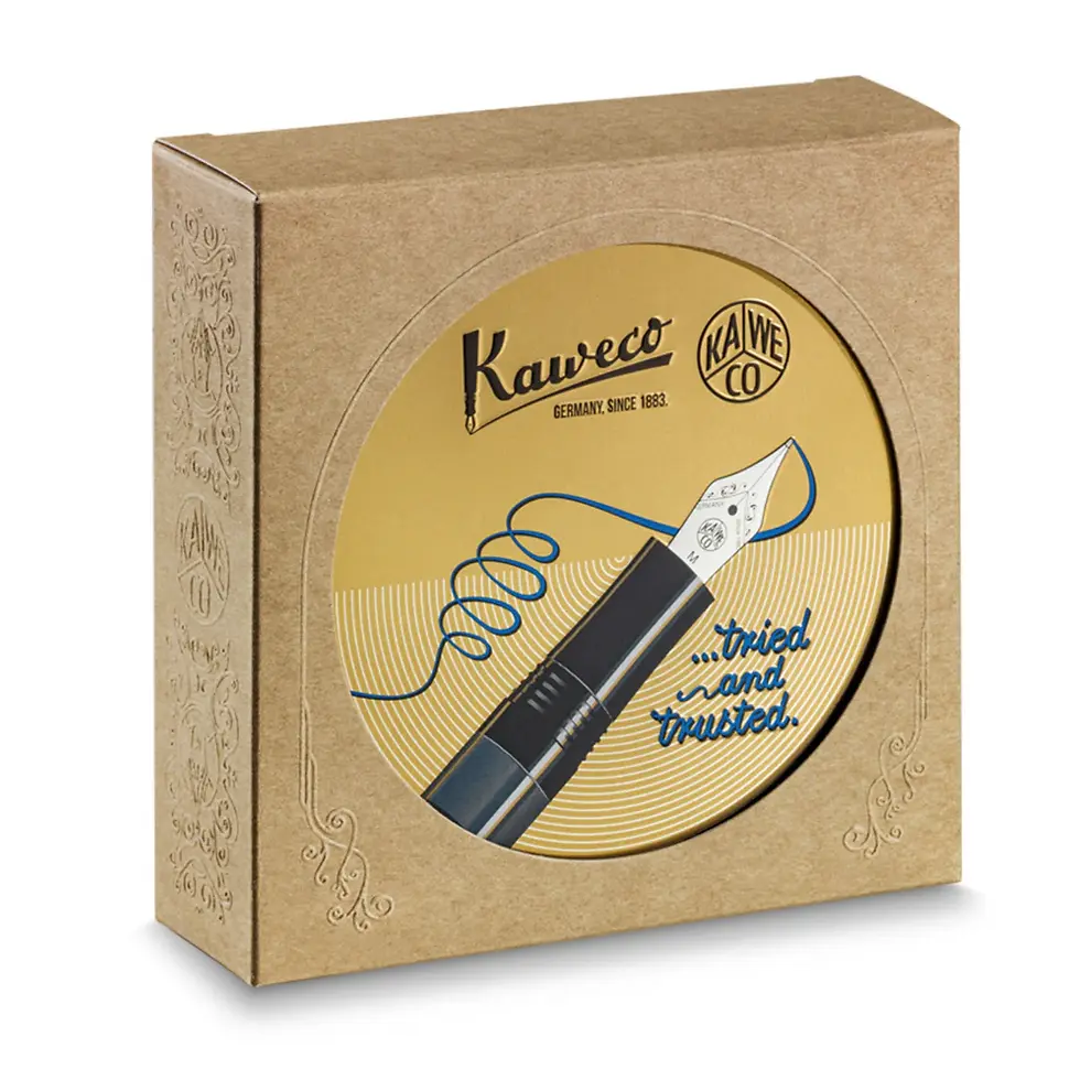Thumbnail: Kaweco PISTON SPORT AL Solo Navy/Gold Fountain Pen