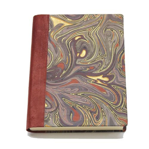 Italian Purple Marble Hardcover Journal