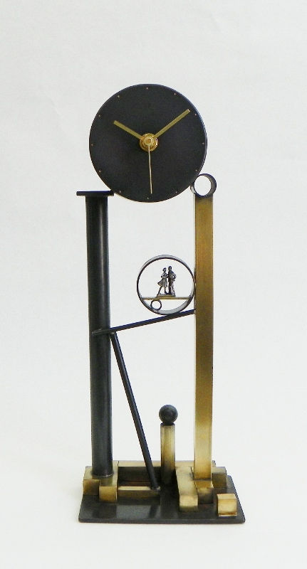 Thumbnail: "Two For All Time" Metal Clock