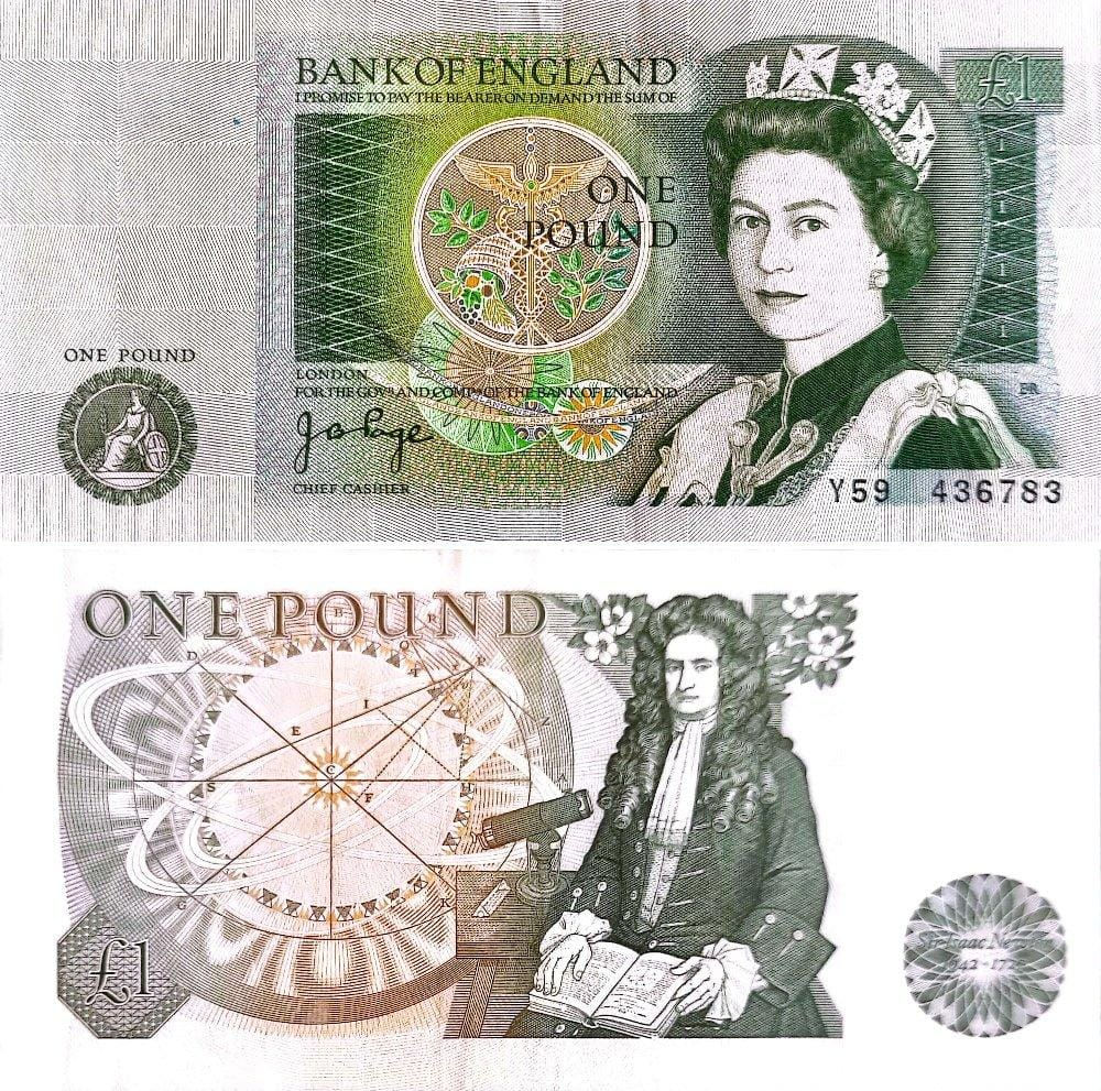 BILLET GRANDE-BRETAGNE 1 LIVRE STERLING (POUND) SUPERBE (SUP) XF