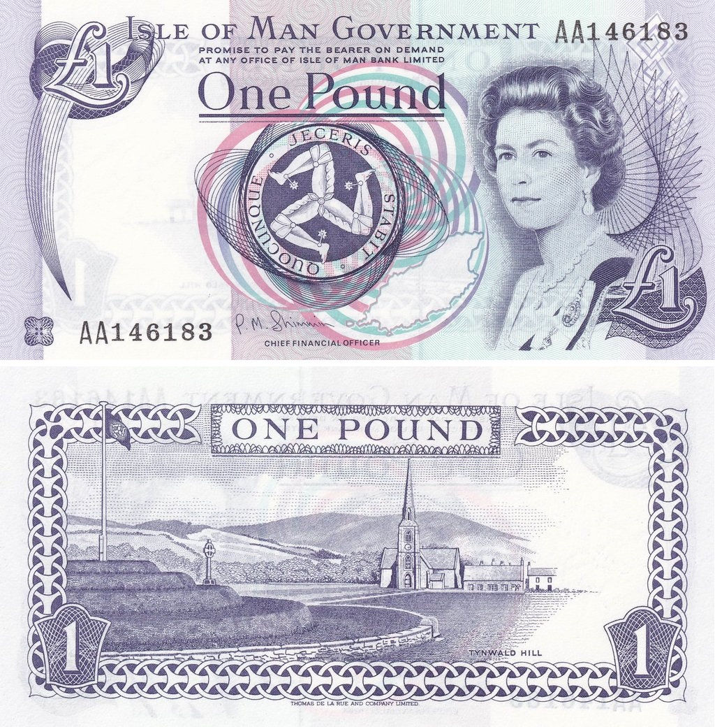 BILLET ILE DE MAN 1 POUND ND(2009) UNC