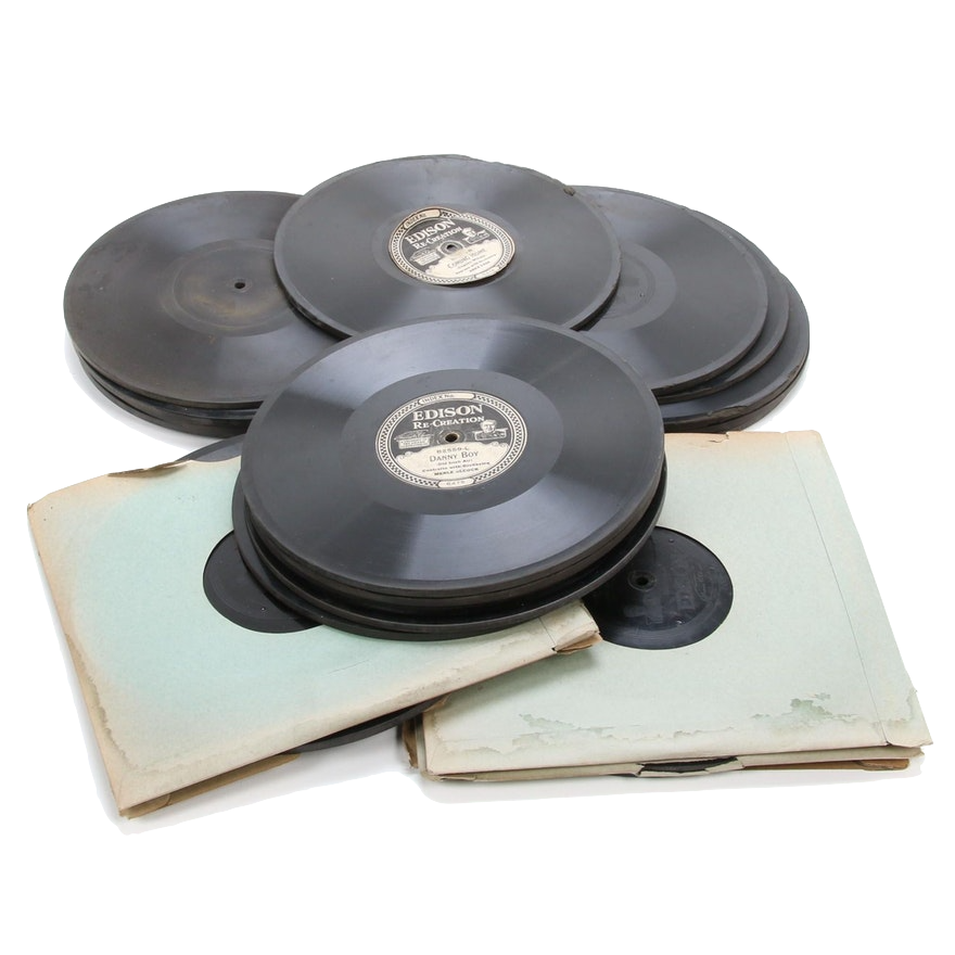 Thomas Edison's diamond discs made with Condensite, a similar material to Bakelite