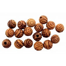 Carved Round Beads 6mm (70 qty)