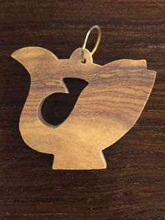 Olivewood Abstract Fish Pendant (10qty)