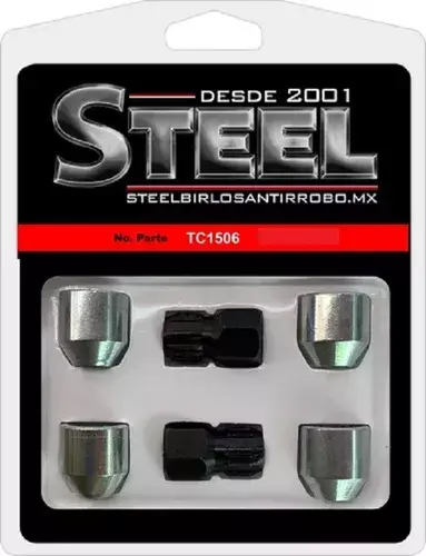 Juego Tuercas De Seguridad Steel Medida 14x1.5 Garantia
