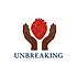 Unbreaking logo - two hands holding a kintsuge heart
