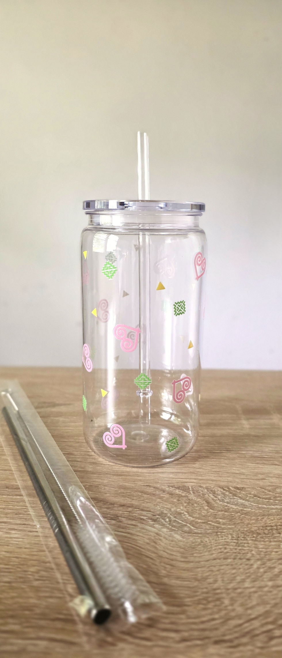 GY HHT tumbler cup with clear lid