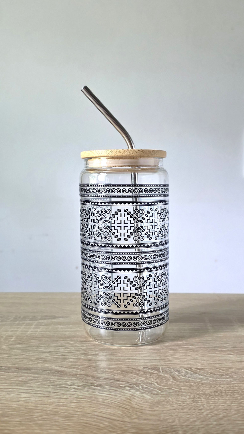 Thumbnail: black keng hmong glass tumbler cup
