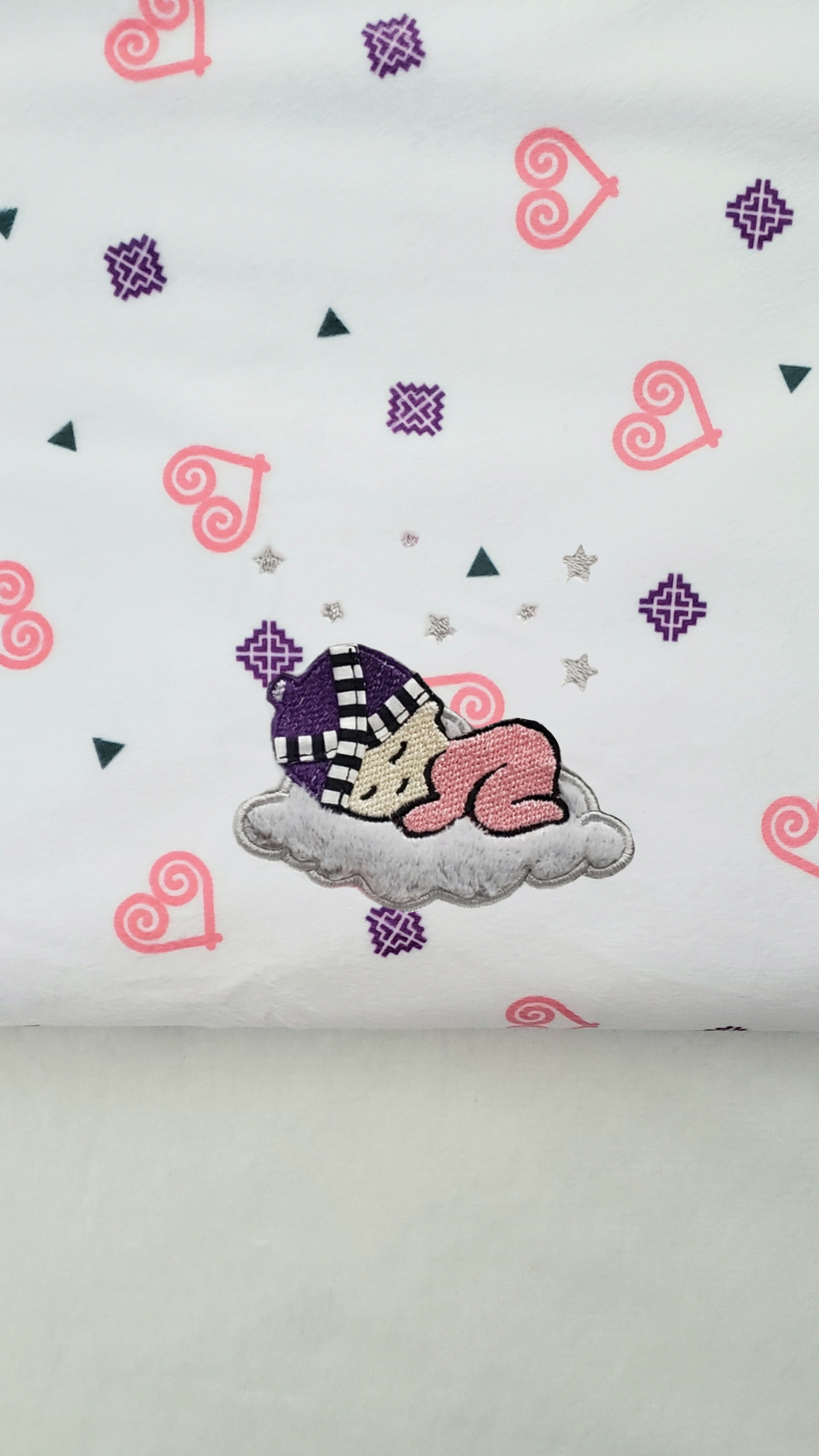 HBG PTS Sleeping on Cloud - HHT Minky w/Minky Dots Blanket