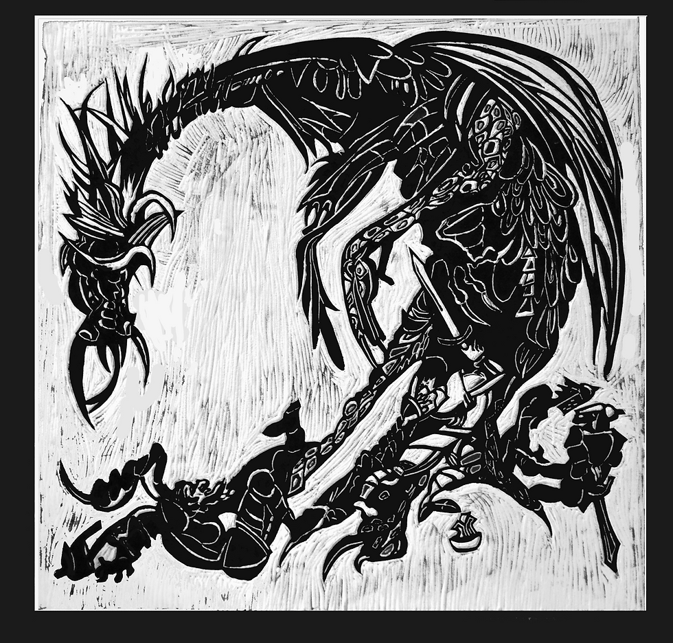 «Беовульф против дракона»