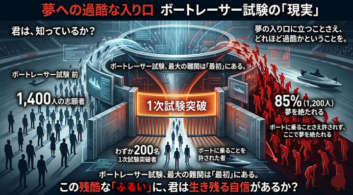 ボートレーサー試験 試験の現実
