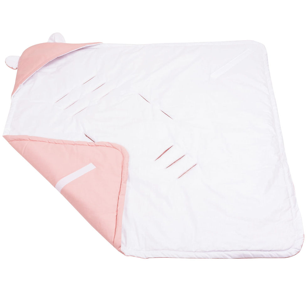 Thumbnail: Car seat blanket - Pastel Pink