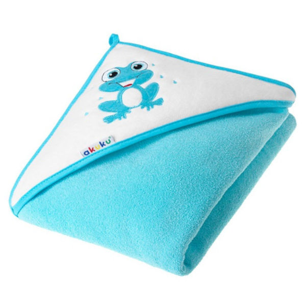 Thumbnail: Baby hooded towel 100×100 cm FROG