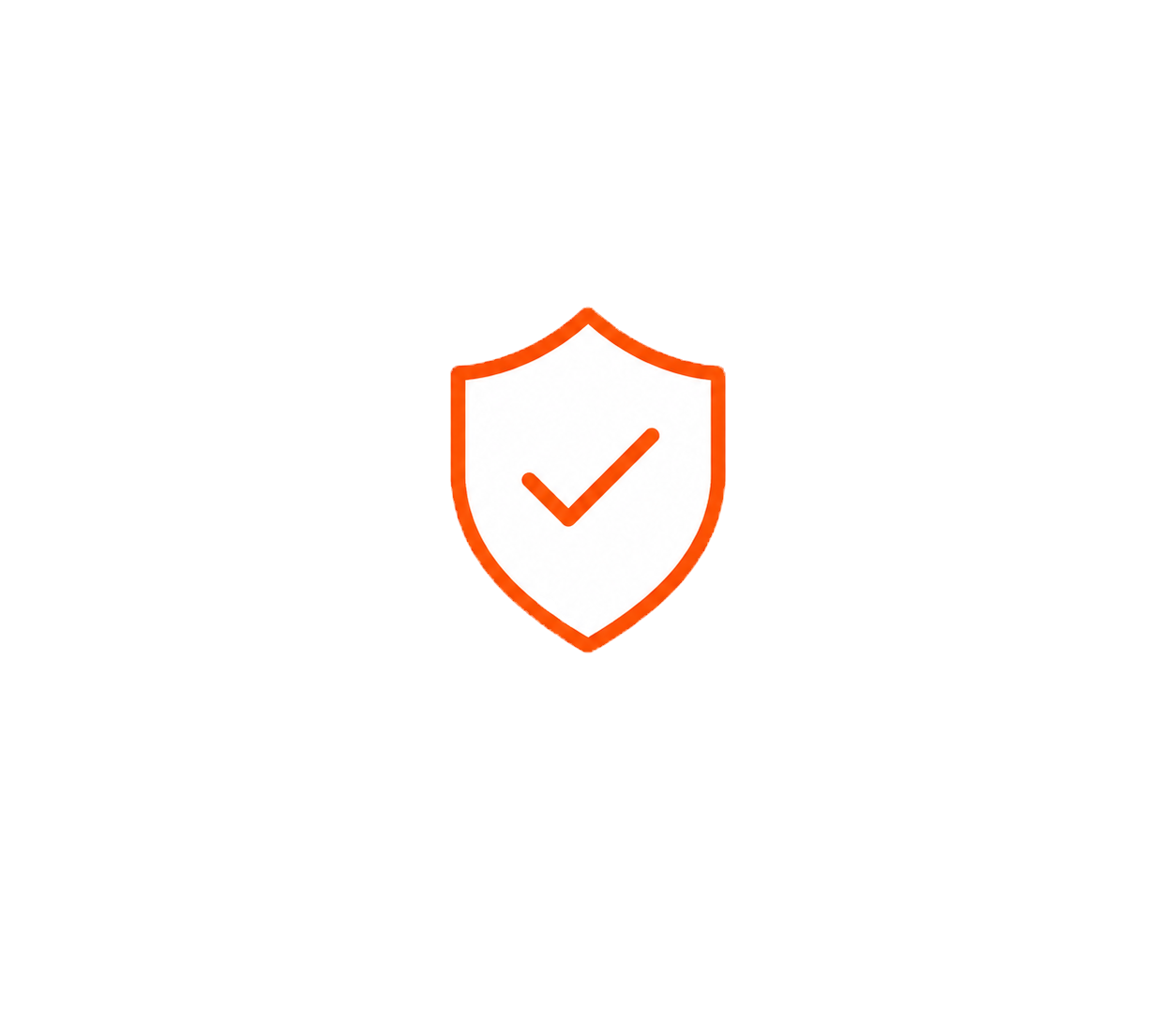 Shield with checkmark icon representing gutter pest protection
