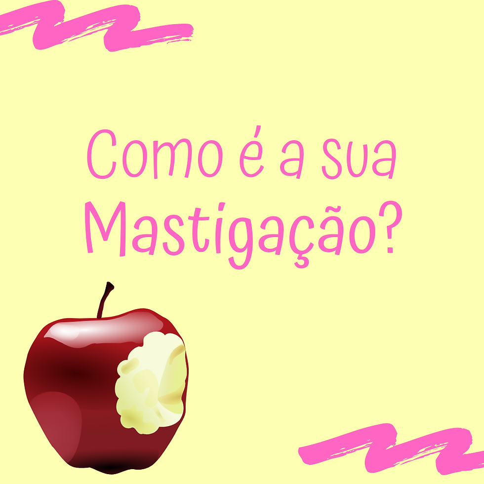 Você já observou a sua mastigação?
