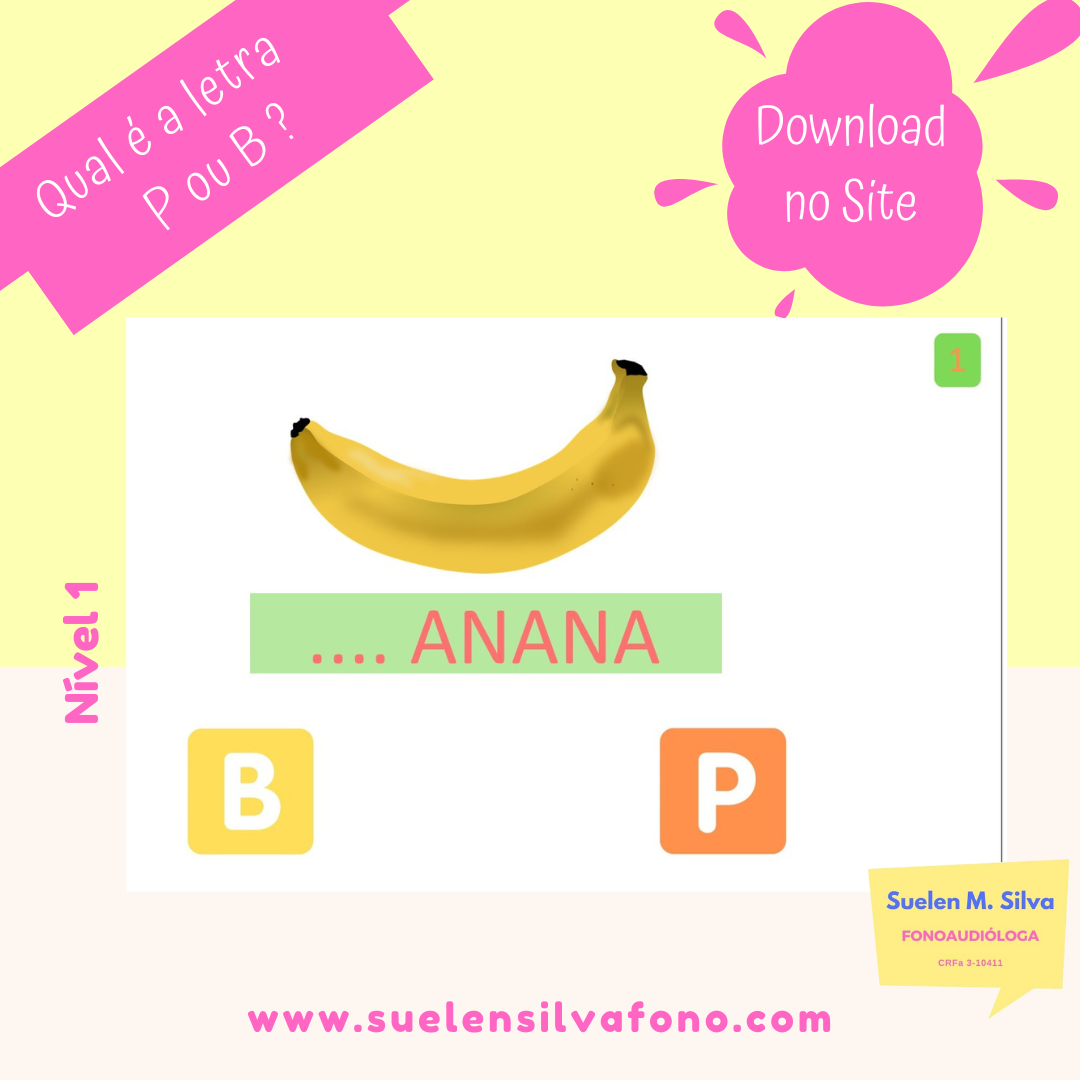 Qual é a letra P ou B?Iniciante