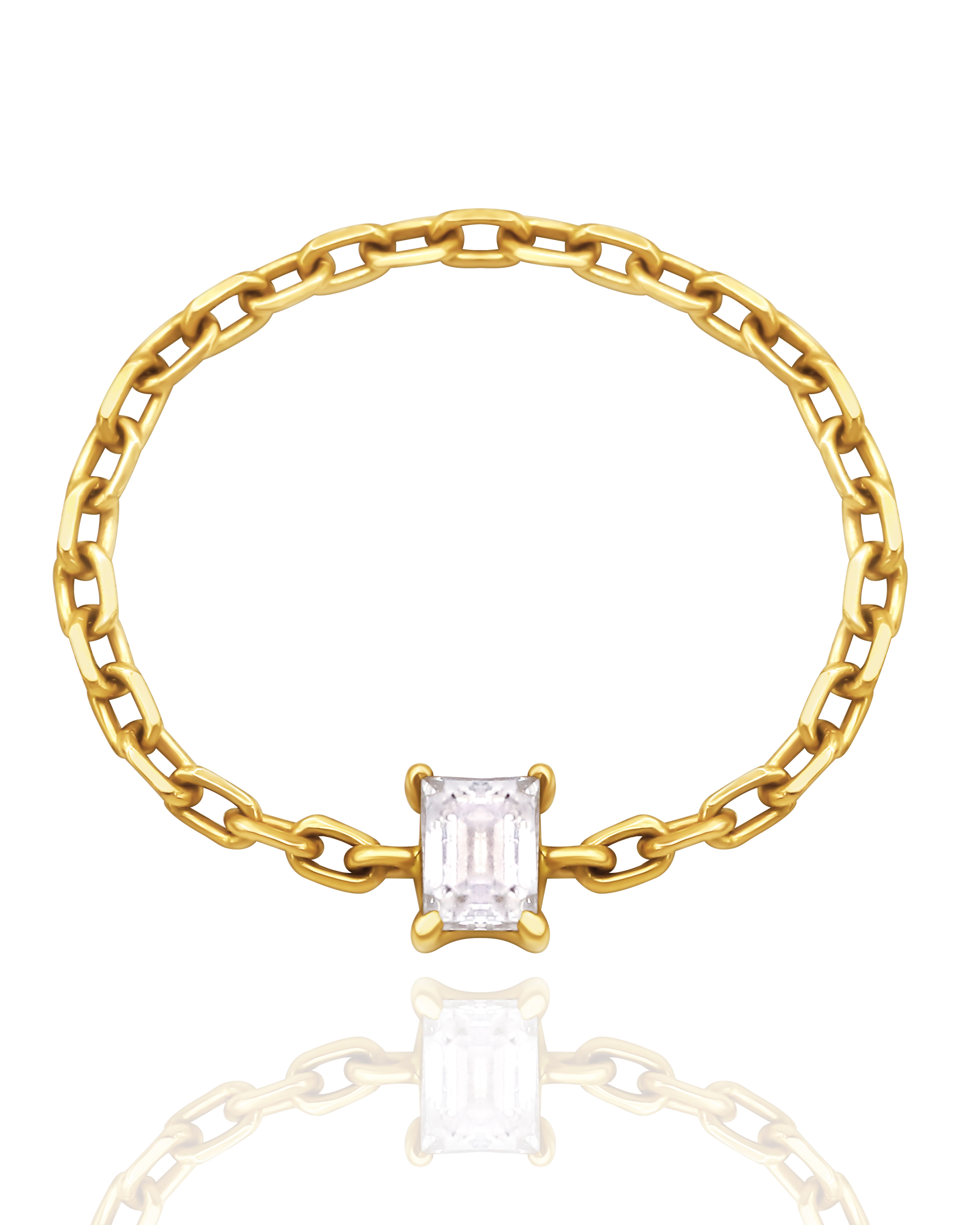 CÉLESTE RING - EMERALD DIAMOND