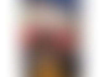 People socializing outside a festive tent with red-striped curtains. Colorful patterns and "NO8DO" text on the facade. Bright, lively atmosphere.