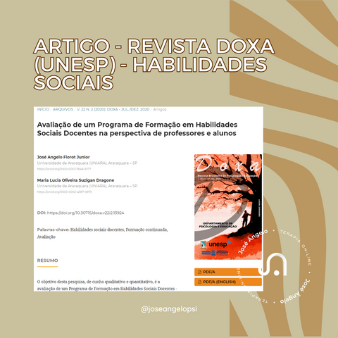 Artigo: Habilidades Sociais Docentes - Revista DOXA - Unesp