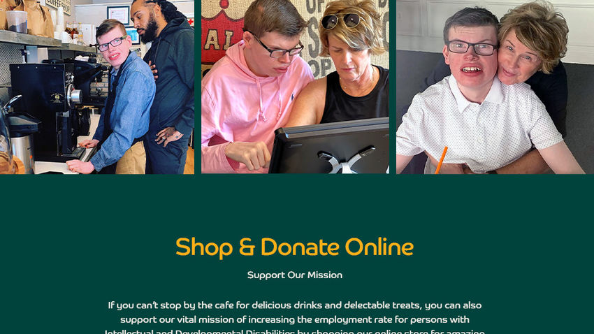 'Ethan & the Bean' Web Design for Inner Page