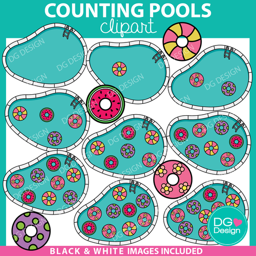 COUNTING POOL FLOATS CLIPART | Damm Good Design