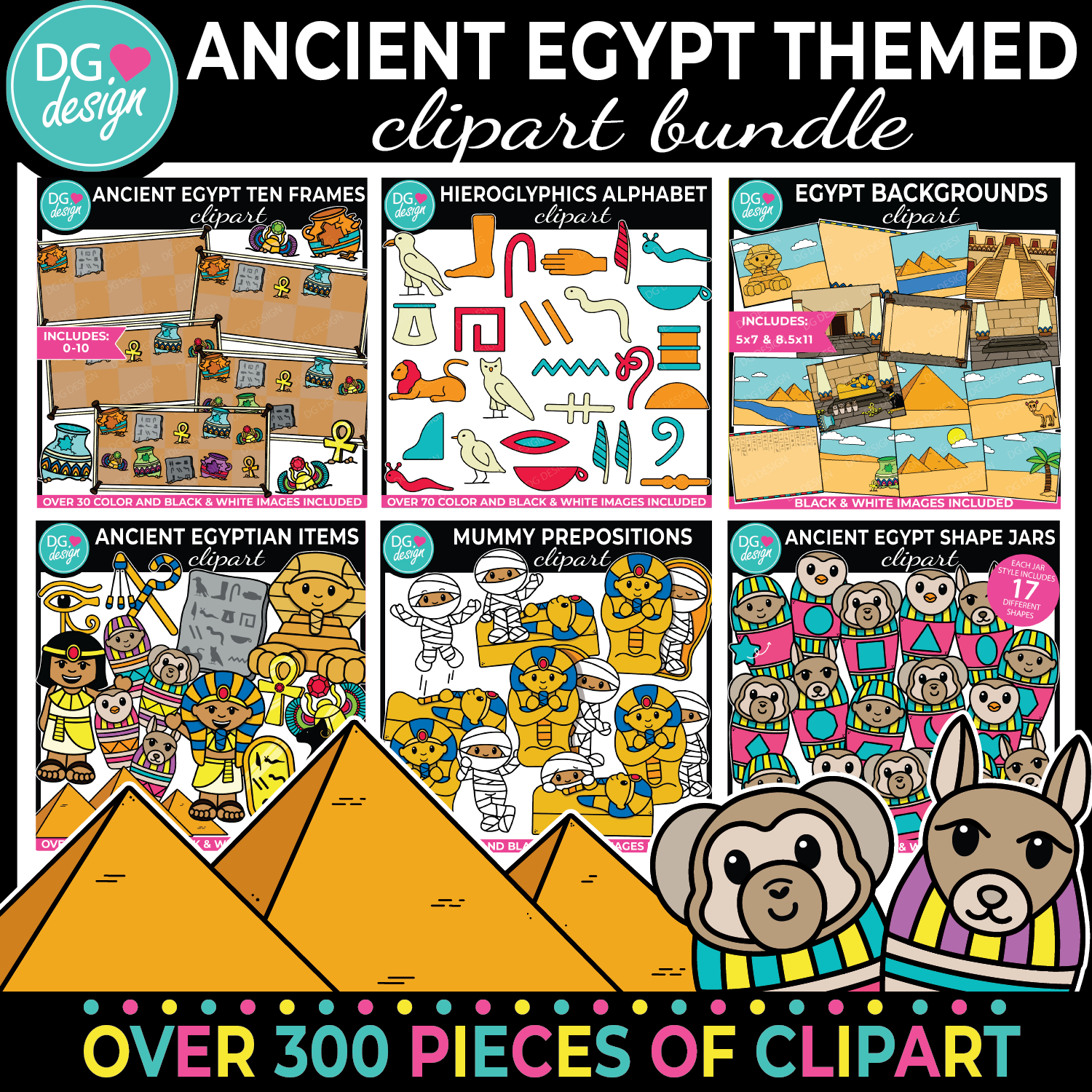 ANCIENT EGYPT THEMED CLIPART BUNDLE