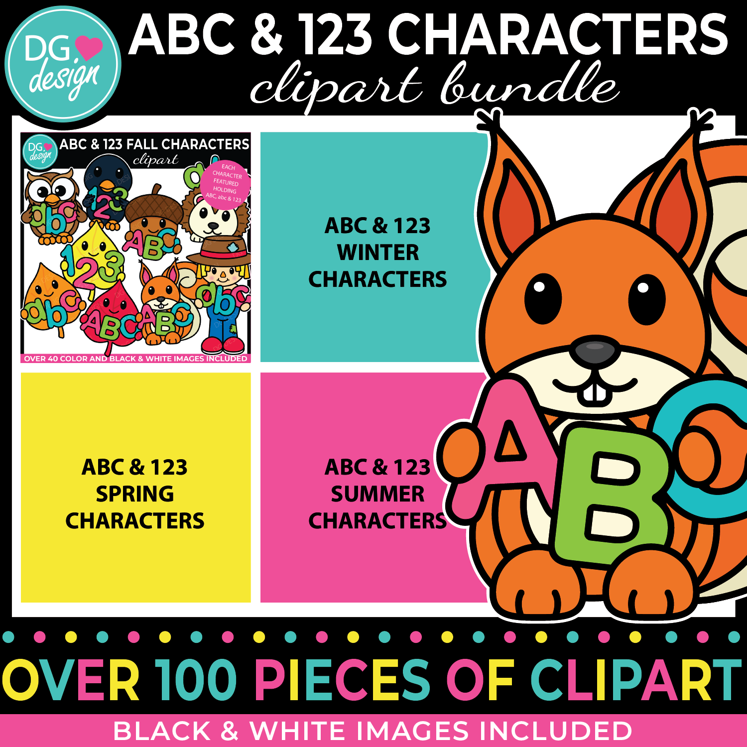 ABC & 123 CLIPART BUNDLE