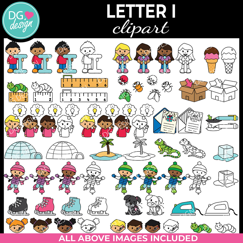 Thumbnail: LETTER I ALPHABET CLIPART