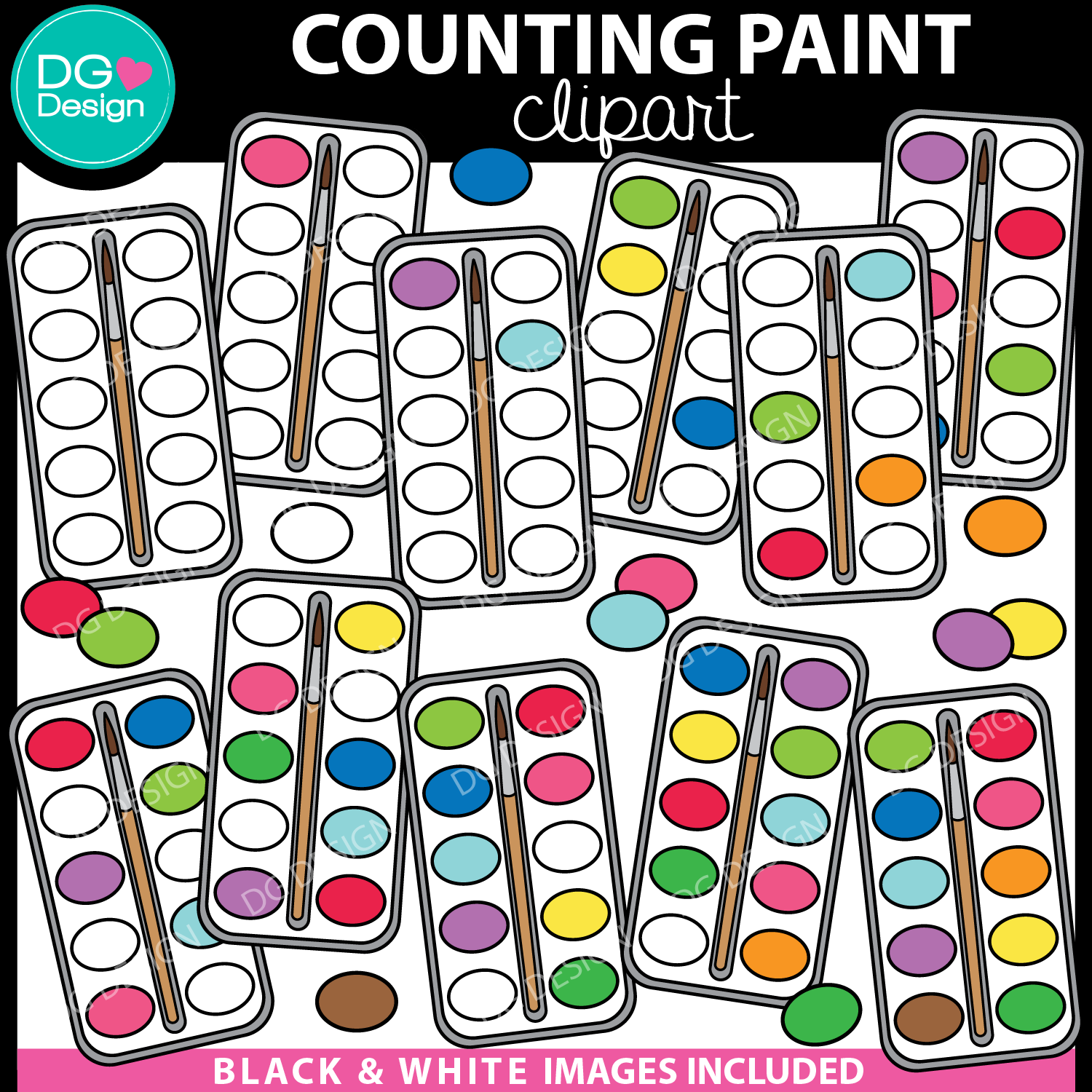 COUNTING PAINT CLIPART