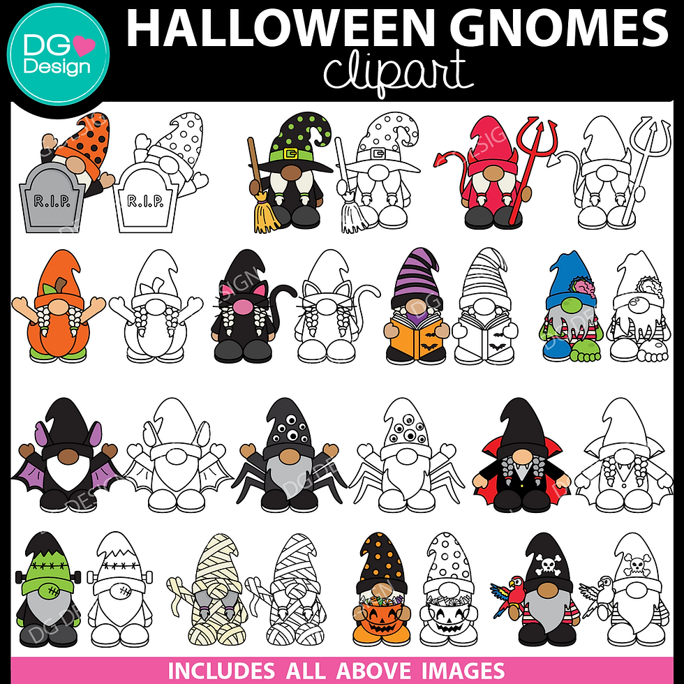 Thumbnail: GNOME HALLOWEEN CLIPART