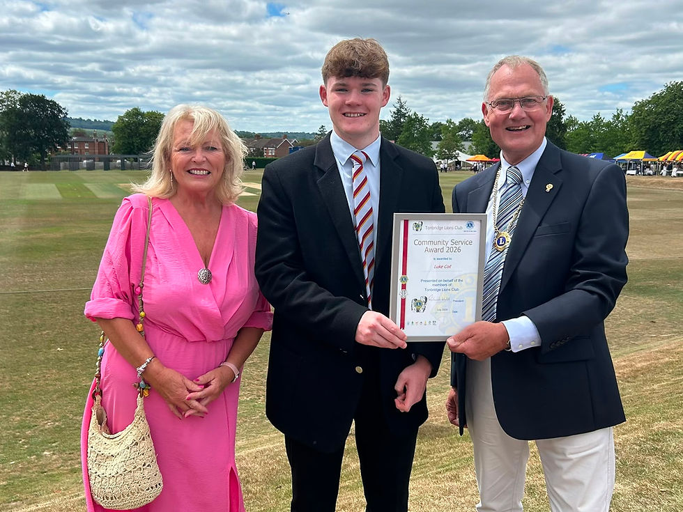 Tonbridge Lions Celebrate Community Champion at Skinners' Day
