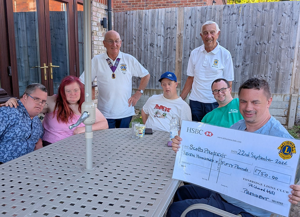 Tonbridge Lions Support Scotts Project