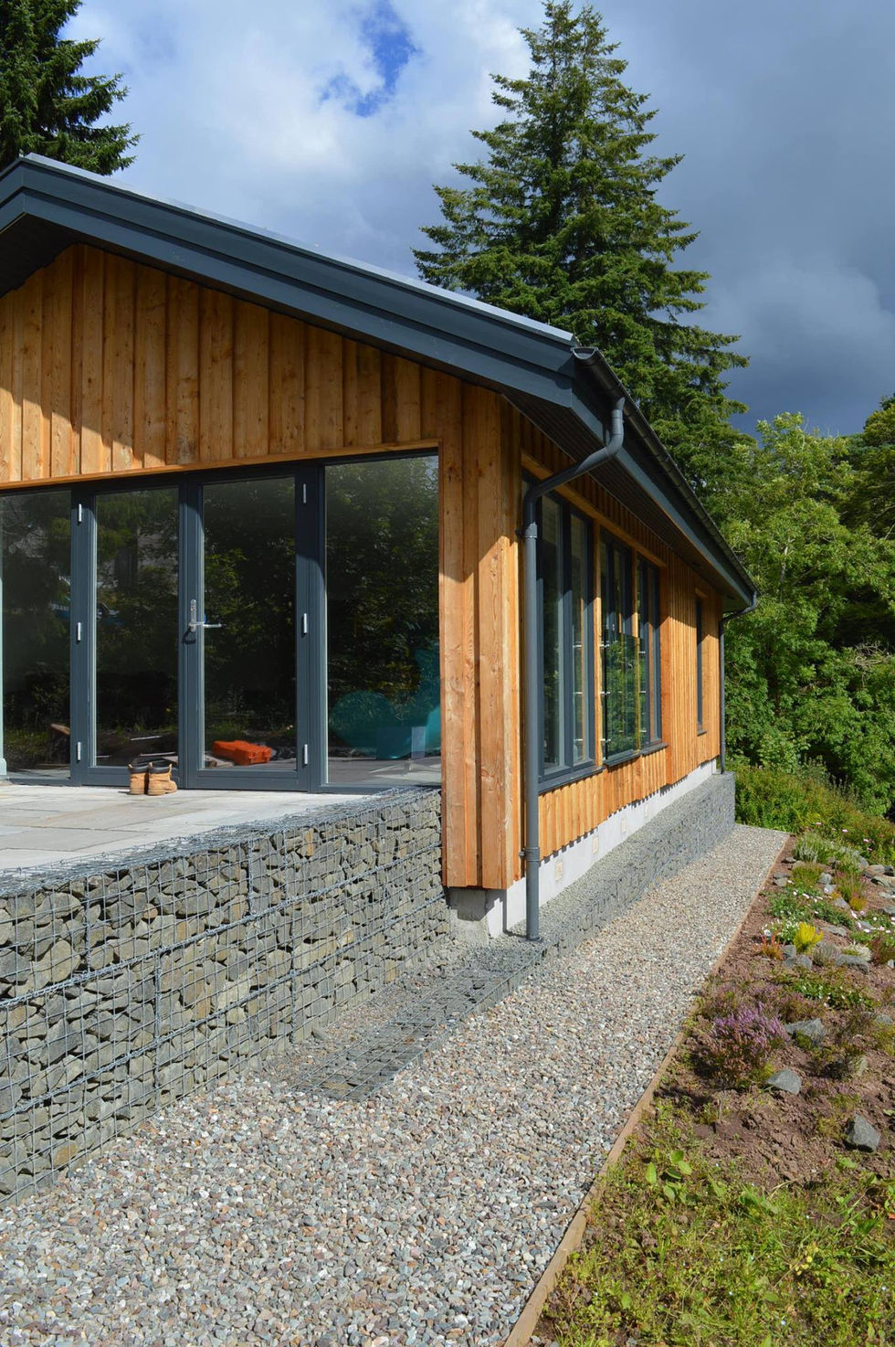 Sustainable house by riverside