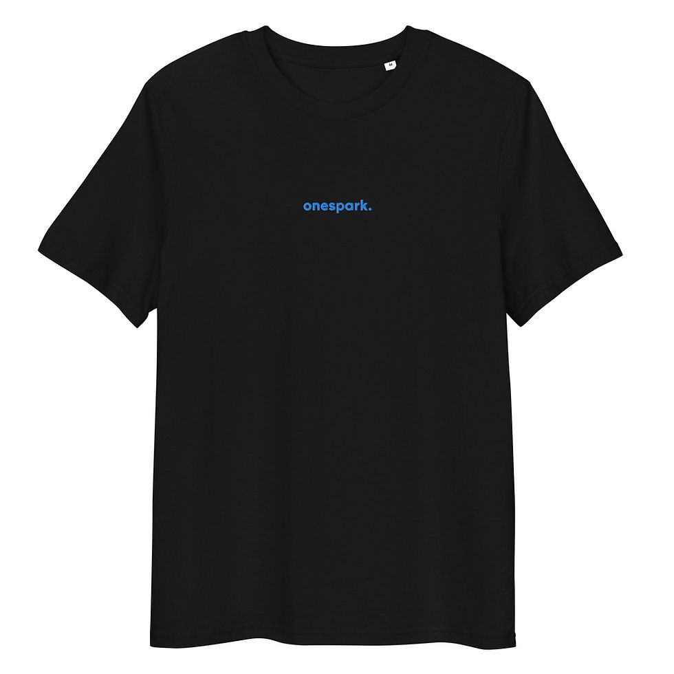Thumbnail: Organic ribbed neck t-shirt AQUA