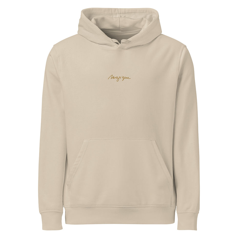 Thumbnail: Organic mid-weight hoodie MAGIQUE OLD GOLD