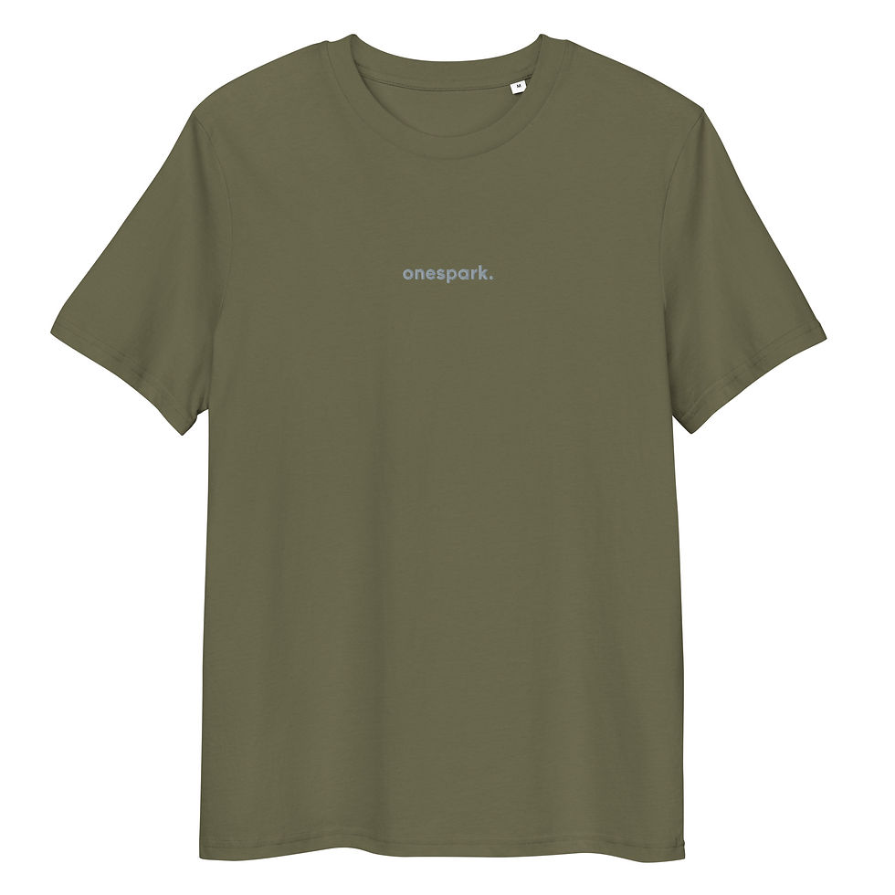 Thumbnail: Organic ribbed neck t-shirt SILVER