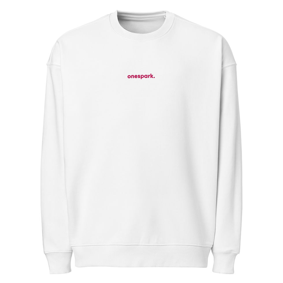 Thumbnail: Organic oversized sweatshirt FLAMINGO