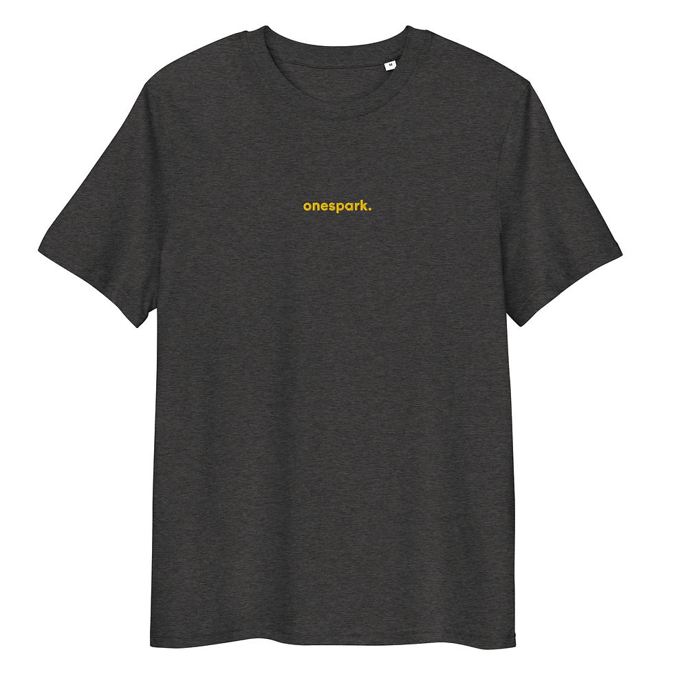 Miniaturbild: Organic ribbed neck t-shirt GOLD