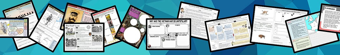 Examples of Mr Hassan History resources and worksheets