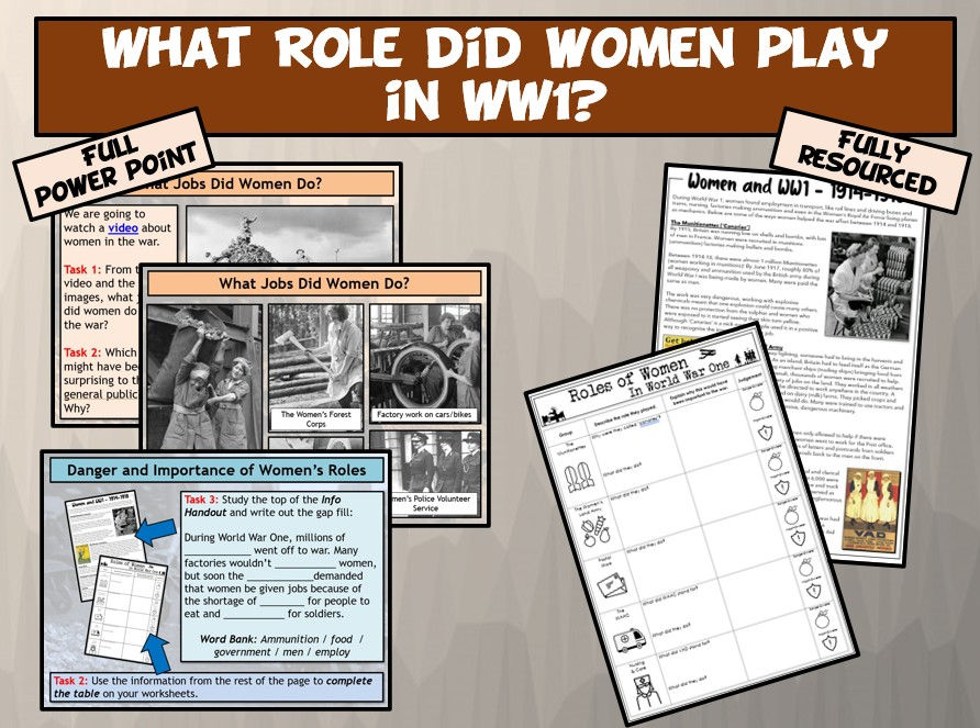 Women's Suffrage L6 - What Role Did Women Play in WW1?