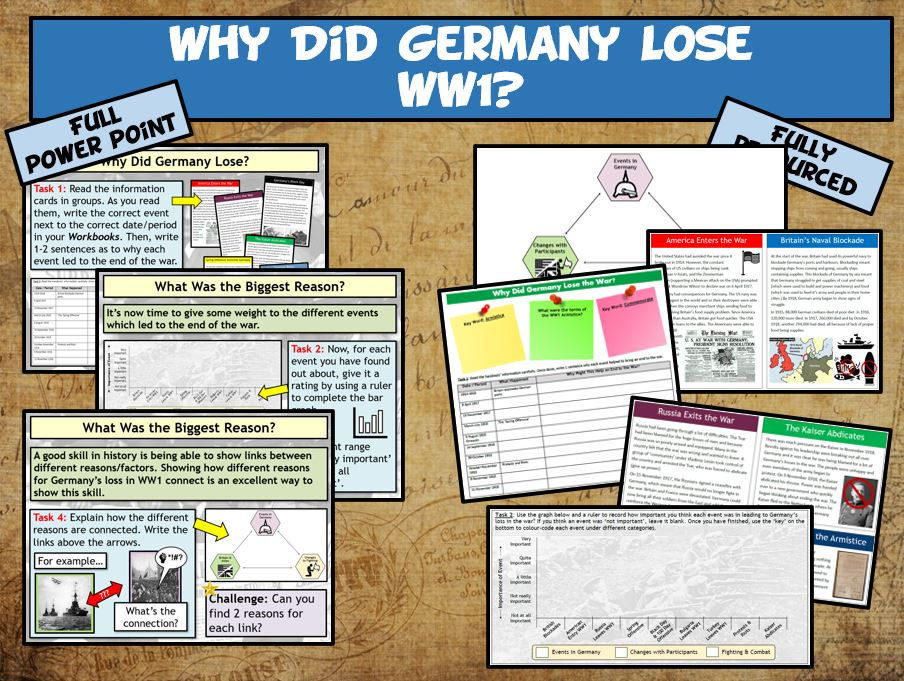 WW1 L18 - Why Did Germany Lose WW1